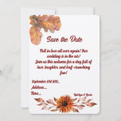 Rustiek & Gezellig Herfst Wedding Flat Save The Da Date (Voorkant)