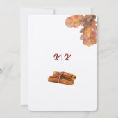 Rustiek & Gezellig Herfst Wedding Flat Save The Da Save The Date (Achterkant)