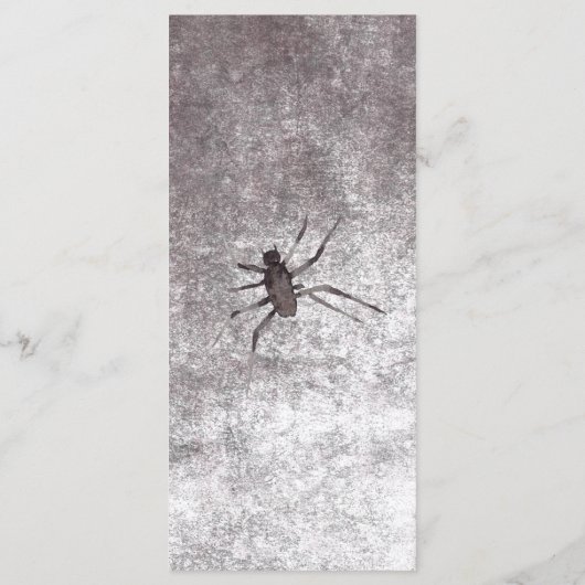 Rustiek Gothic Zwart & Bourgondië Halloween Lang Menu (Achterkant)