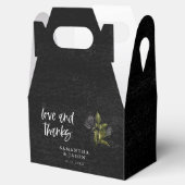 Rustiek Gotisch Roos Bruiloft Bedankdoosjes (Geopend)