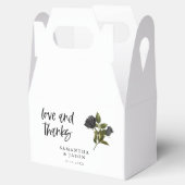 Rustiek Gotisch Roos Bruiloft Wit Bedankdoosjes (Geopend)