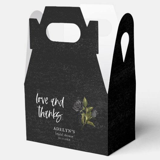 Rustiek Gotisch Roos Vrijgezellenfeest Bedankdoosjes (Geopend)