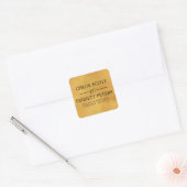 Rustiek Goud Bruiloft Retouradres Label (Envelop)