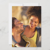 Rustiek Goud Monogram Groen Foto Koppels Douche Kaart (Achterkant)