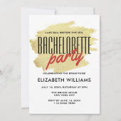 Rustiek Goud Nautisch Blauw Bachelorette Weekend Kaart (Voorkant)