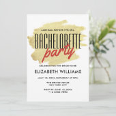 Rustiek Goud Nautisch Blauw Bachelorette Weekend Kaart (Staand voorkant)