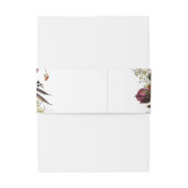 Rustiek Goud, Paarse, & Blush Roze Bloemen 2 v2 Uitnodigingen Wikkel (Achterkant Voorbeeld)