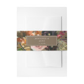 Rustiek Goud Paarse & Blush Roze Bloemen 2 v2b Tau Uitnodigingen Wikkel (Voorkant Voorbeeld)