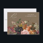 Rustiek Goud, Paarse & Roze Bloemen met Maaltijd V RSVP Kaartje<br><div class="desc">Verstuur deze elegante of moderne Rustic Gold-,  Paarse en roze Floral RSVP-maaltijdkaart met uw uitnodigingen voor bruiloften en partijen,  inclusief Graduation parties. Bekijk ons collectie voor een optie zonder de maaltijd.</div>