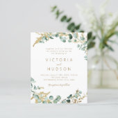 Rustiek gouden groen budget alles in één bruiloft (Staand voorkant)