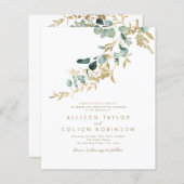 Rustiek gouden groen budget alles in één bruiloft (Voorkant / Achterkant)