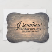 Rustiek Grappig Bruidsmeisje / Maid of Honor Voors Kaart (Voorkant)