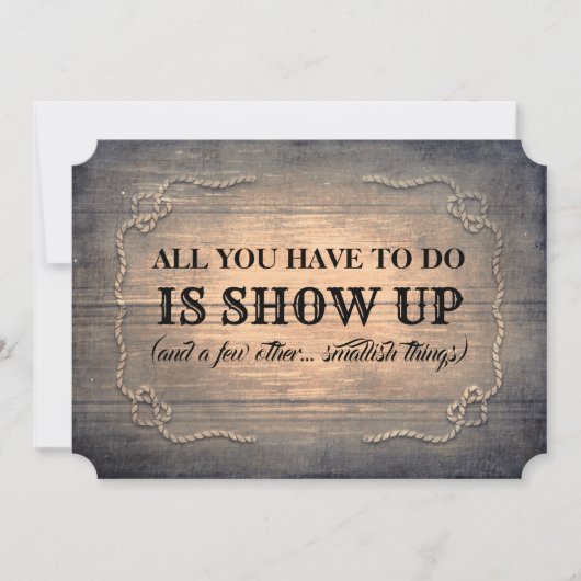 Rustiek Grappig Bruidsmeisje / Maid of Honor Voors Kaart (Voorkant)