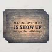 Rustiek Grappig Bruidsmeisje / Maid of Honor Voors Kaart (Voorkant / Achterkant)