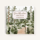 Rustiek Green Forest Cabin Lake House Gastenboek Notitieboek (Voorkant)