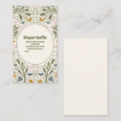 Rustiek Green Woodland Fern Baby shower Informatiekaartje (Voorkant / Achterkant)