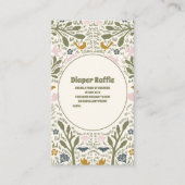 Rustiek Green Woodland Fern Baby shower Informatiekaartje (Voorkant)