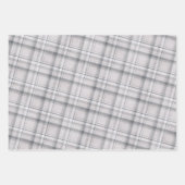 Rustiek grijs geplakt en drie bijpassende patroon inpakpapier vel (Voorkant 2)