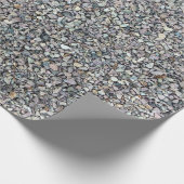 Rustiek grijs grind rotsen textuur patroon cadeaupapier (Hoek)