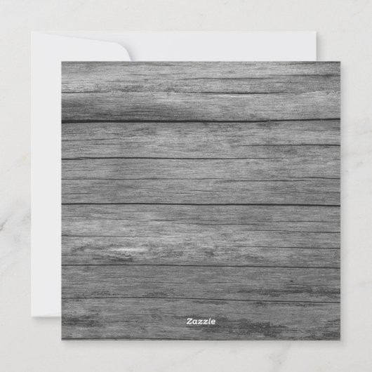 Rustiek Grijs Hout 12 Foto Collage Kerstmis Feestdagenkaart (Achterkant)