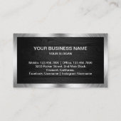 Rustiek Grijs Hout Staal Huishoudelijke Toestellen Visitekaartje (Achterkant)