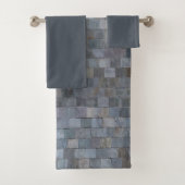 Rustiek grijs leisteen, steen,  bad handdoek (Insitu)