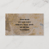 Rustiek Grijs Sepia Schuur  Textuur Grunge Visitekaartje (Achterkant)