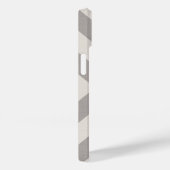 Rustiek Grijs X Chevron Monogram Case-Mate iPhone Case (Achterkant / Rechts)