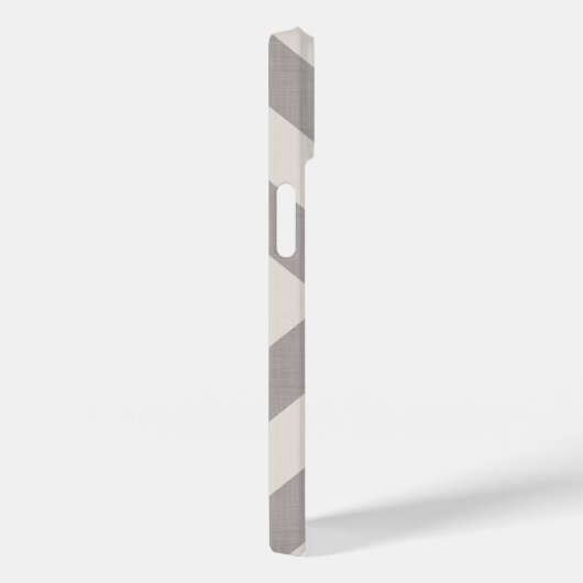 Rustiek Grijs X Chevron Monogram Case-Mate iPhone Case (Achterkant / Rechts)