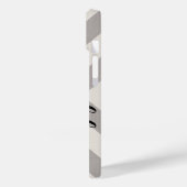 Rustiek Grijs X Chevron Monogram Case-Mate iPhone Case (Achterkant / Links)