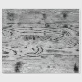  rustiek grijs zwart verbrand hout cadeaupapier (Vlak)