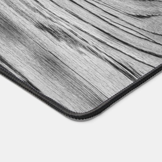 rustiek grijs zwart verbrand hout Carpenter Bureaumat (Hoek)