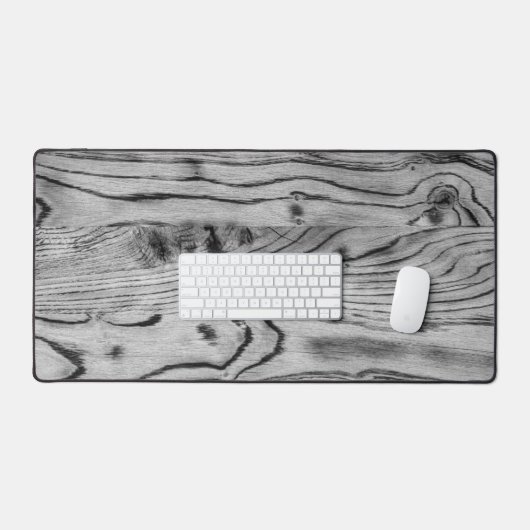 rustiek grijs zwart verbrand hout Carpenter Bureaumat (Keyboard & Muis)