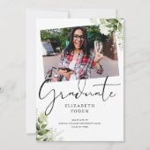 Rustiek groen 2 foto Afstuderen Kaart (Voorkant)
