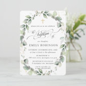 Rustiek groen Bladgroen Bladgroen Bladerkrans Goud Kaart (Staand voorkant)