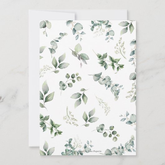 Rustiek groen Boerderij Barnyard Animals Het is ee Bedankkaart (Achterkant)