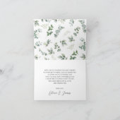 Rustiek groen Boerderij Dieren Baby shower gevouwe Bedankkaart (Binnen)