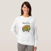 Rustiek Groen Boerderij Vrachtwagen Thanksgiving F T-shirt (Voorkant volledig)