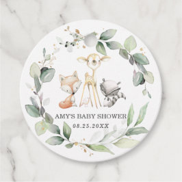 Rustiek groen bos dieren dank u bedankjes labels