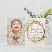 Rustiek groen bos inwijdingsfoto kaart (Staand voorkant)