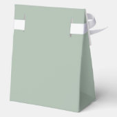 Rustiek groen Champagne Sip & See Baby shower Bedankdoosjes (Achterkant)