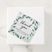 Rustiek groen dank u bedankjes labels (In situ)