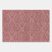 Rustiek groen en Cranberry rode kerst Inpakpapier Vel (Voorkant 2)