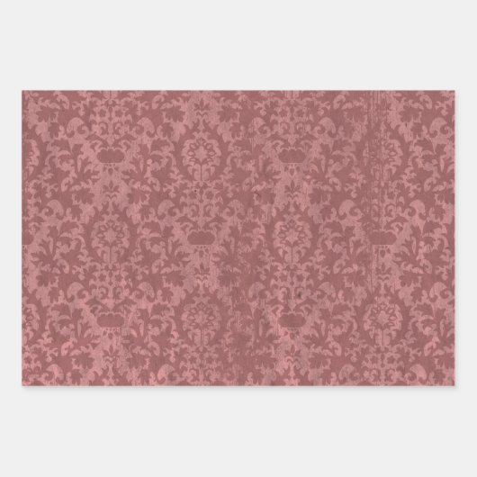 Rustiek groen en Cranberry rode kerst Inpakpapier Vel (Voorkant 2)