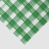 Rustiek groen en wit geplakt traditioneel geruit tissuepapier (Detail)