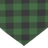 Rustiek groen en zwarte Buffalo Plaid Korte Tafelloper (Hoek)