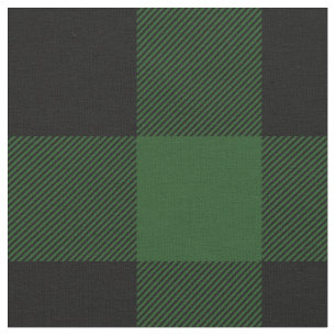 Rustiek groen en zwarte Buffalo Plaid Stof