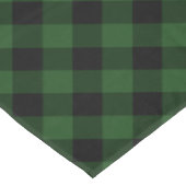 Rustiek groen en zwarte Buffalo Plaid Tafelkleed (Gekanteld)