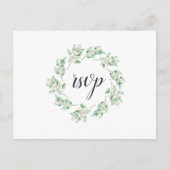 Rustiek groen Eucalyptus RSVP Een Maaltijd Keuze Uitnodiging Briefkaart (Voorkant)