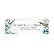 Rustiek groen Eucalyptus trouwadres